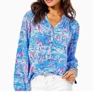 Lilly Pulitzer Elsa Silk Top